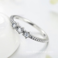 White Zircon CZ Women Rings 925 Silver Ring